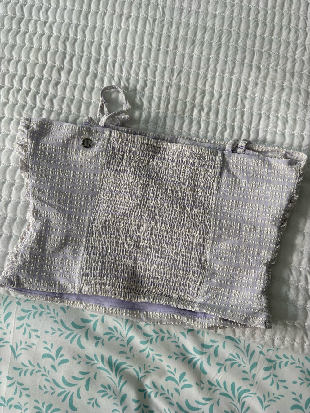 Smocked Ruffle Lululemon Cami - Picture 2 of 3